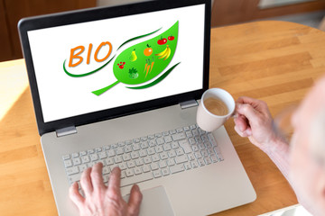 Bio concept on a laptop