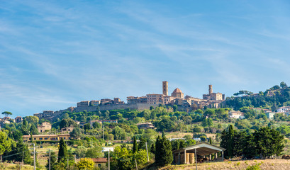 Fototapeta na wymiar View at the Town of Volterra in Tuscany - Italy
