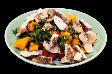 salad with chicken and vegetables