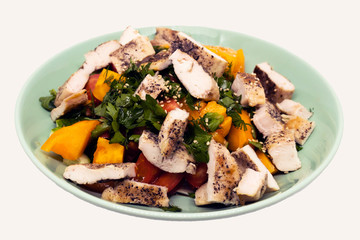 salad with chicken and vegetables