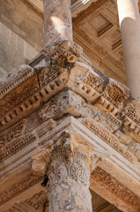 Library of Celsus in Ephesus Ancient City in Turkey. UNESCO World Heritage site.