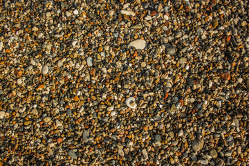 sea shore colorful stones background texture 