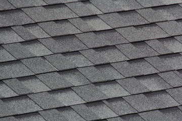 grey and black roof shingles background and texture - obrazy, fototapety, plakaty