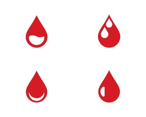 Blood Logo vector icon illustration design