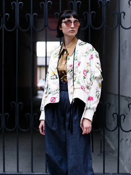 Fashion photo, Street style fashion. Professional model.