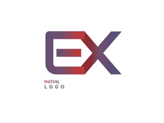 EX Initial Logo for your startup venture