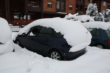 Paesaggio innevato a Avellino