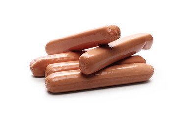 Hot dog isolated on white