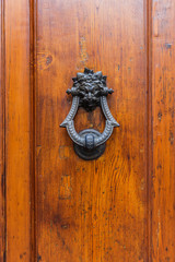 Texture of old wooden door