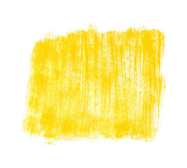 Schmutzige gemalte gelbe Pinselfläche als Hintergrund