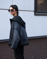 Fashion photo, Street style fashion. Professional model.
