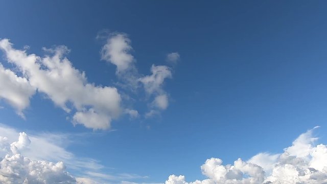 Time lapse clouds moving in holiday