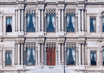 facade Dolmabache Palace on the Bosphorus, istanbul turkey-