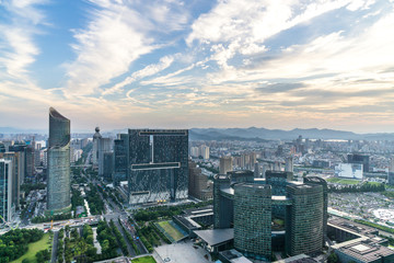 panoramic city skyline