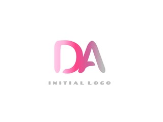DA Initial Logo for your startup venture
