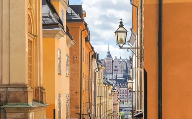 Zelfklevend Fotobehang Stockholm Oude stad van Stockholm, Zweden