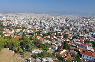 Obraz premium Ariel view of Athens, Greece