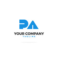 PA Letters Logo Vector Bold