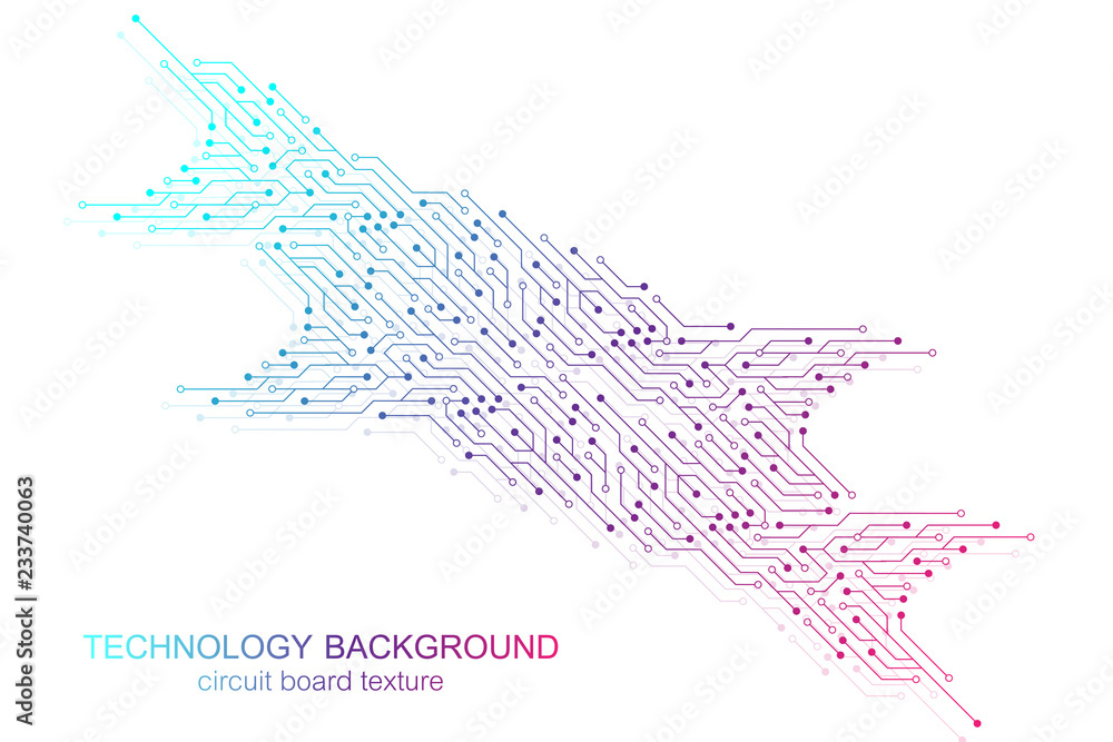 Poster computer motherboard vector background with circuit board electronic elements. electronic texture fo
