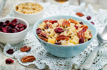 Apple Pecan dried cranberries and brown wild rice