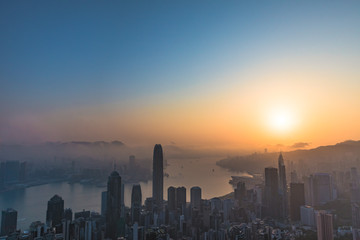 Fototapeta premium Hong Kong sunrise