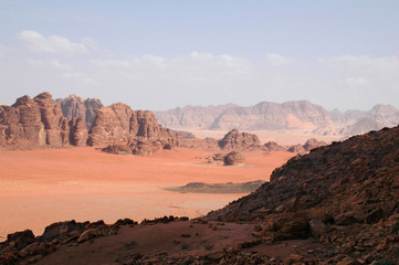 Fototapeta premium Wadi Rum in Jordan 