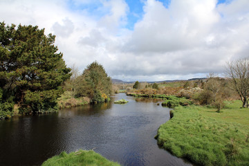 Fototapeta na wymiar River through Ballydehob on a summer afternoon, West Cork Ireland