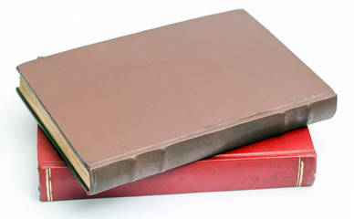 Very old book isolated on white background.