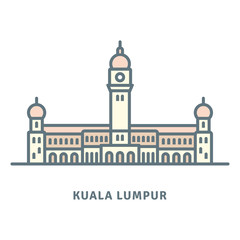 Obraz premium Sultan Abdul Samad Building, Kuala Lumpur