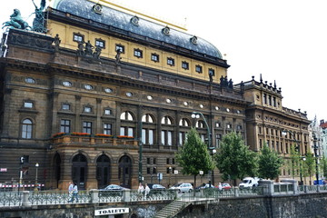 Fototapeta premium National teather, Prague, Czech Republic