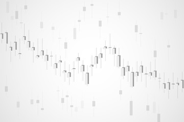Candle stick graph chart of stock market investment trading. Stock market and exchange. Stock market data. Vector illustration