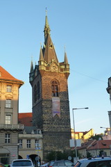Fototapeta premium Jindrisska Tower - the highest belfry in Prague, Czech Republic