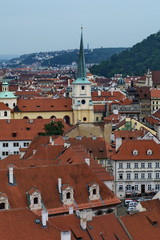 Fototapeta premium Top view from the Castle of Prague, Czech Republic