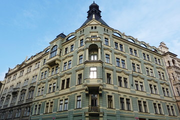 Fototapeta na wymiar building in the center of Prague, Czech Republic