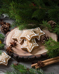 Gngerbread. Christmas composition