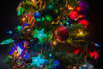 Obraz na płótnie Canvas Christmas tree lights