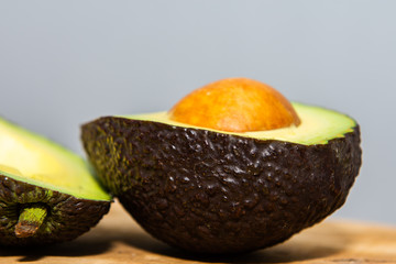 Side view of avocado