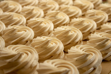 marshmallows (zefir). Many pieces