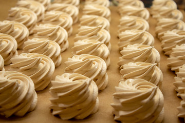 marshmallows (zefir). Many pieces