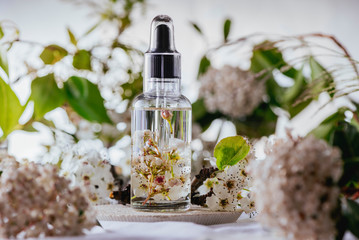 Essential oil, with natural cherry flowers