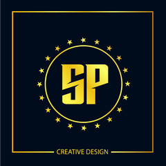 Initial letter SP Logo Template Vector Design