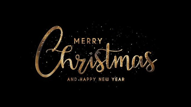 Merry Christmas and Happy New Year + Alpha Channel