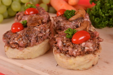 Farcies de viande de boeuf 