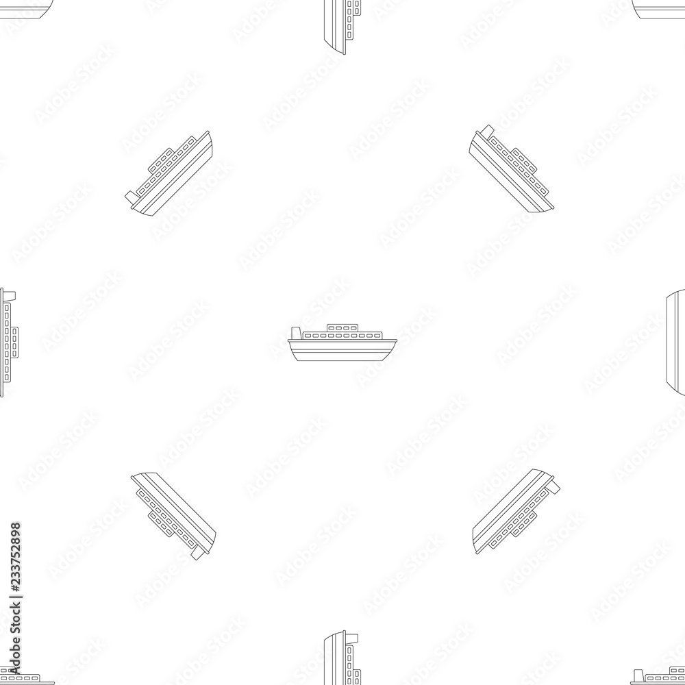 Poster steamer pattern seamless vector repeat geometric for any web design