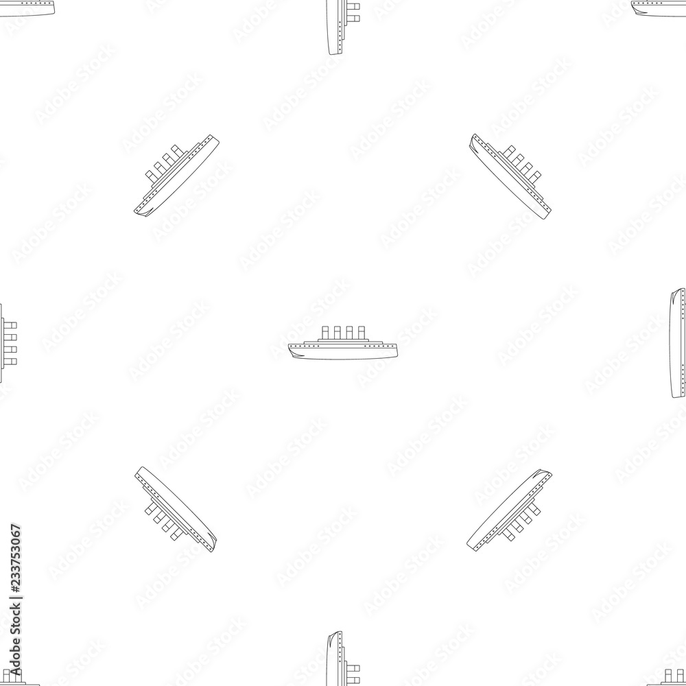 Poster titanic pattern seamless vector repeat geometric for any web design