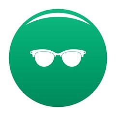 Eyeglasses for blind icon. Simple illustration of eyeglasses for blind vector icon for any design green