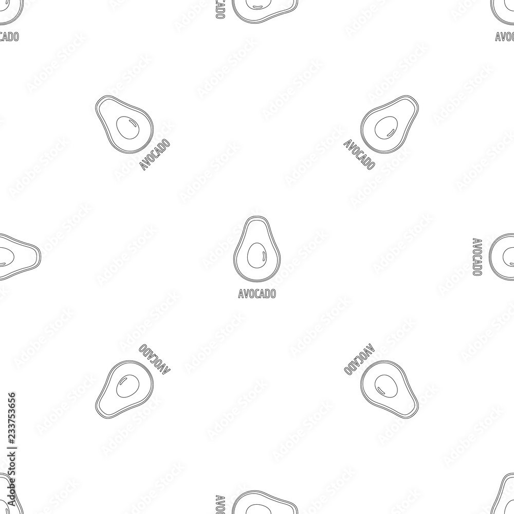 Poster avocado pattern seamless vector repeat geometric for any web design