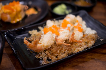 Sushi Shrimp burn the fire (river prawn)
