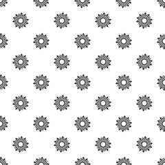 Ripe sunflower pattern seamless vector repeat geometric for any web design