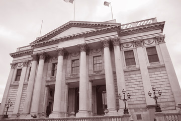 City Hall Facade; Dublin; Ireland